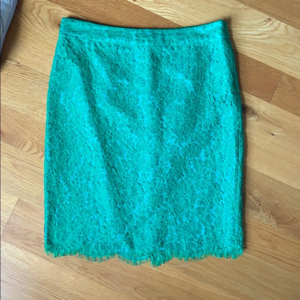 Green Lace Skirt